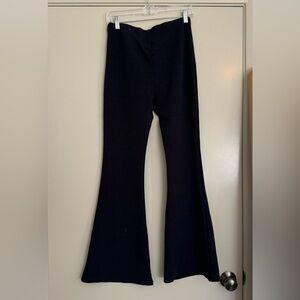 American Eagle ribbed flare pants navy
